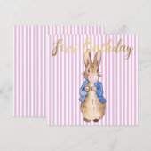 Peter der Rabbit blühende rosa Blase Kaugummi (Vorne/Hinten)