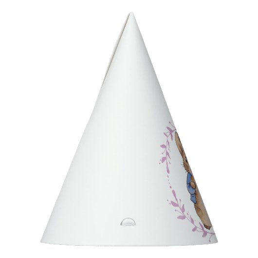 Peter der Rabbit blühende rosa Blase Kaugummi Partyhütchen (Links)