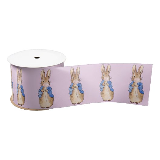 Peter der Rabbit blühende rosa Blase Kaugummi Satinband (Spule)