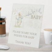 Peter der Rabbit Bunny Beatrix wünscht Baby-Signat Sockelschild (In Situ)