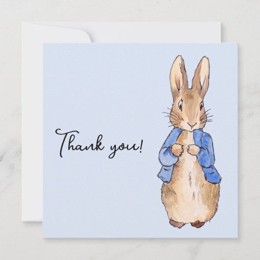 Peter der Rabbit "Danke!" Text Danke! Dankeskarte (Vorderseite)