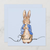Peter der Rabbit "Danke!" Text Danke! Dankeskarte (Vorne/Hinten)