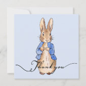 Peter der Rabbit "Danke!" Text Danke! Dankeskarte (Vorderseite)