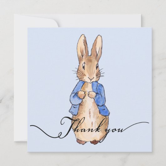 Peter der Rabbit "Danke!" Text Danke! Dankeskarte (Vorderseite)