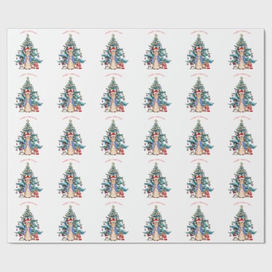 Peter der Rabbit feiert Weihnachten Geschenkpapier (Flach)