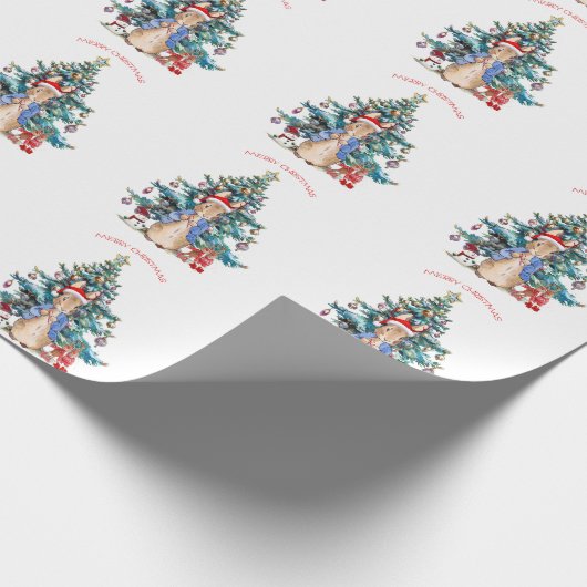 Peter der Rabbit feiert Weihnachten Geschenkpapier (Ecke)