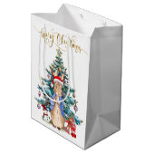 Peter der Rabbit feiert Weihnachten Mittlere Geschenktüte (Rückseite Schrägansicht)