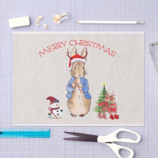 Peter der Rabbit feiert Weihnachten Seidenpapier (Handwerk)