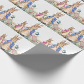 Peter der Rabbit Flopsy und Jemima Geschenkpapier (Ecke)