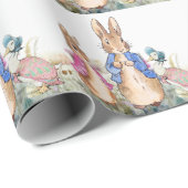 Peter der Rabbit Flopsy und Jemima Geschenkpapier (Rolleneckpunkt)