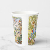 Peter der Rabbit frisst Karotte Pappbecher (Rechts)