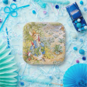 Peter der Rabbit frisst Karotte Pappteller (Party)