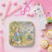 Peter der Rabbit frisst Karotte Pappteller (Party)