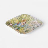 Peter der Rabbit frisst Karotte Pappteller (Gewinkelt)