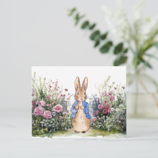 Peter der Rabbit in seinem Garten Nr. 2 Postkarte (Stehend Vorderseite)