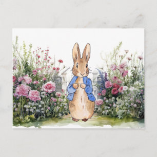 Peter der Rabbit in seinem Garten Nr. 2 Postkarte