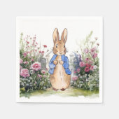 Peter der Rabbit in seinem Garten Nr. 2 Serviette (Vorderseite)
