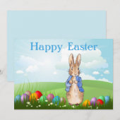 Peter der Rabbit Ostersonnengasen Feiertagskarte (Vorne/Hinten)
