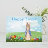 Peter der Rabbit Ostersonnengasen Feiertagskarte (Stehend Vorderseite)