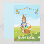 Peter der Rabbit Ostersonnengasen Feiertagskarte (Vorne/Hinten)