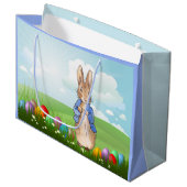 Peter der Rabbit Ostersonnengasen Große Geschenktüte (Vorderseite Schrägansicht)