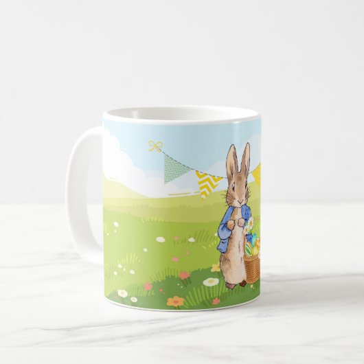 Peter der Rabbit Ostersonnengasen Kaffeetasse (Vorderseite Links)