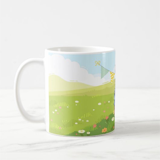 Peter der Rabbit Ostersonnengasen Kaffeetasse (Links)