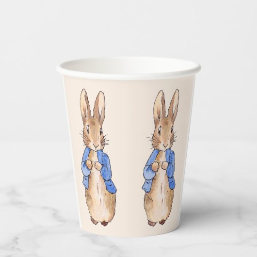 Peter der Rabbit Papier Tasse Pappbecher (Rückseite)