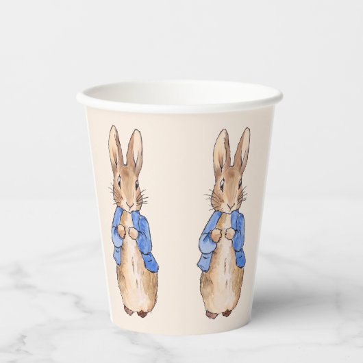 Peter der Rabbit Papier Tasse Pappbecher (Vorderseite)