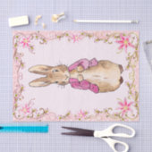 Peter der Rabbit Pink Jacke Blumenrahmen Seidenpapier (Handwerk)