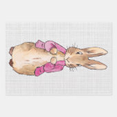 Peter der Rabbit Pink Jacket Gray Linen Geschenkpapier Set (Vorderseite 2)