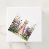 Peter der Rabbit Pink Jacket in seinem Garten Geschenkanhänger (Beispiel)