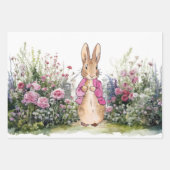 Peter der Rabbit Pink Jacket in seinem Garten Geschenkpapier Set (Vorderseite 3)