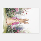 Peter der Rabbit Pink Jacket in seinem Garten Geschenkpapier Set (Vorderseite 2)