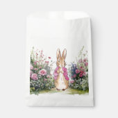 Peter der Rabbit Pink Jacket in seinem Garten Geschenktütchen (Vorderseite)