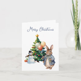 Peter der Rabbit Weihnachtsbaum Feiertagskarte
