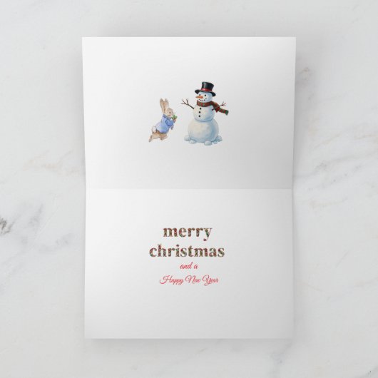 Peter der Rabbit Weihnachtsbaum Frohe Weihnachten (Innenseite)