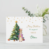 Peter der Rabbit Weihnachtsbaum Frohe Weihnachten (Stehend Vorderseite)