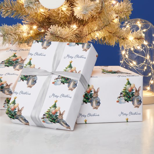 Peter der Rabbit Weihnachtsbaum Geschenkpapier (Feiertage)