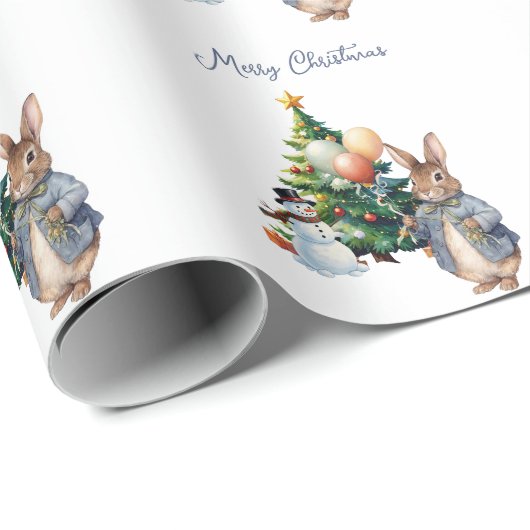 Peter der Rabbit Weihnachtsbaum Geschenkpapier (Rolleneckpunkt)