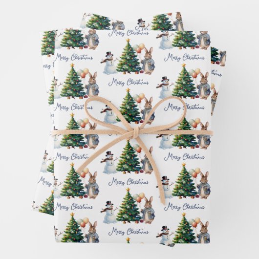 Peter der Rabbit Weihnachtsbaum Geschenkpapier Set (Beispiel)