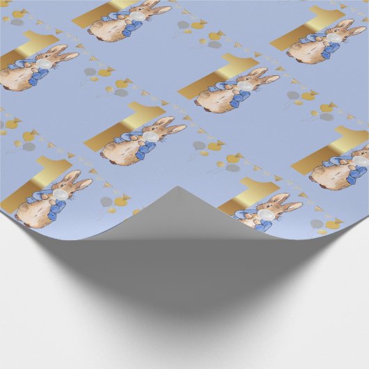 Peter der Rabbit Weißblase Kaugummi Erstgeburt Geschenkpapier (Ecke)