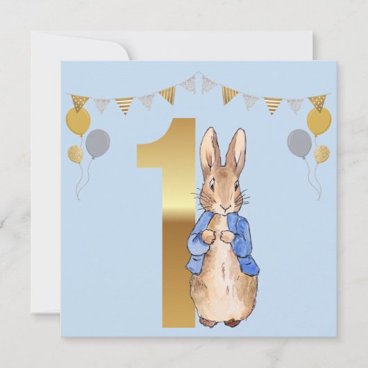 Peter der Rabbit zum ersten Geburtstag (Vorderseite)