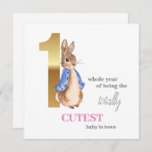 Peter der Rabbit zum ersten Geburtstag (Vorne/Hinten)