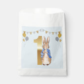 Peter der Rabbit zum ersten Geburtstag Geschenktütchen (Vorderseite)