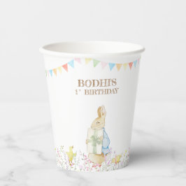 Peter der Rabbit zum ersten Geburtstag Pappbecher