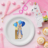 Peter der Rabbit zum ersten Geburtstag Pappteller (Party)