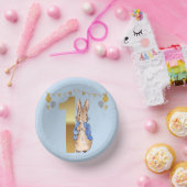 Peter der Rabbit zum ersten Geburtstag Pappteller (Party)