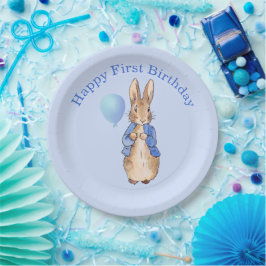Peter der Rabbit zum ersten Geburtstag Pappteller