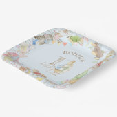 Peter der Rabbit zum ersten Geburtstag Pappteller (Gewinkelt)